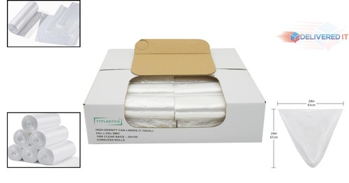 Trash Can Liner Plastic 7-10 Gallon 1000 Count Heavy Duty Bags for Home Office - Picture 2 of 8