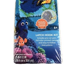Finding Dory Latch Hook Kit Disney Pixar Nemo Canvas  Yarn Included Sealed NEW