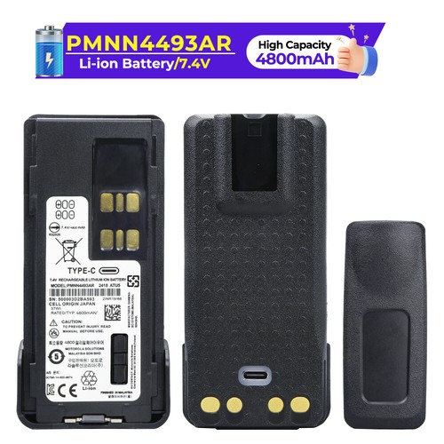 4800mAh PMNN4493AR Wymień akumulator z portem ładowarki typu C do Motorola XPR3300 - Zdjęcie 6 z 12