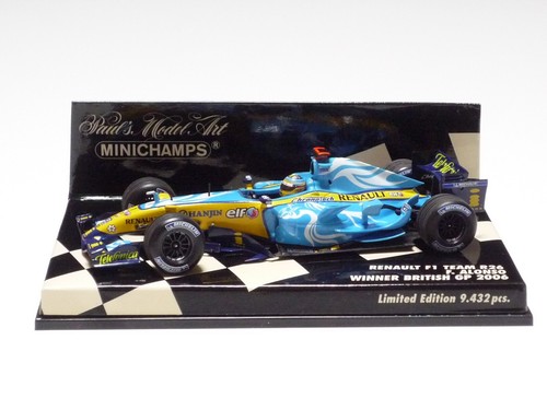 MINICHAMPS 1:43 RENAULT F1 TEAM R26 F. ALONSO WINNER BRITISH GP 2006