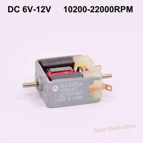 DC 6V 9V 12V High Speed Mini Micro Thin Square Motor Dual Shaft Toy Slot Car