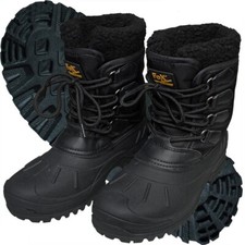 Fox Outdoor Kälteschutzstiefel geschnürt Gummistiefel Boots schwarz Gr. wählbar