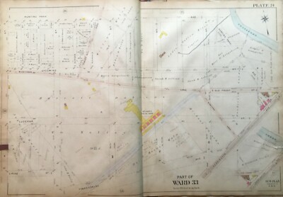 1906 JUNIATA PHILADELPHIA PA K ST TO KENSINGTON AV & HUNTING PARK AVE ATLAS MAP