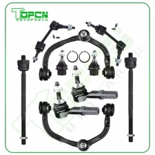 10pcs For 2003-2004 Ford Expedition Complete Front Control Arm Tie Rod Sway Bars