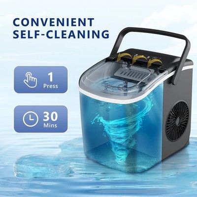 キッチン家電 Smart Planet WM-6S Simzlife ZX-IM-06D-WM-HM 26 lbs/24H Countertop Ice Maker Machine
