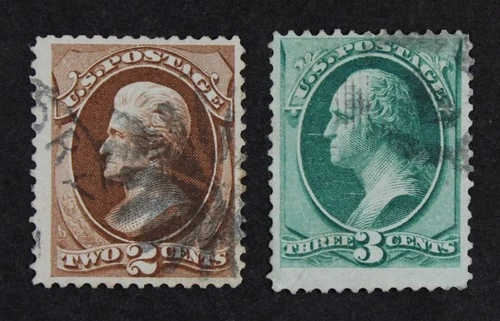 CKStamps: US Stamps Collection Scott#135 136 2c 3c Used