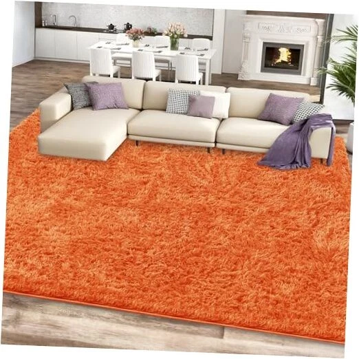 Garvee Alfombras De área Para Sala De Estar, Antideslizantes, Gruesas, Esponjosas, Suaves Para Interiores, Alfombra De Pelo Alto, Abstracto, Teñido Anudado, Cubierta De Suelo Para Habitación De Niños