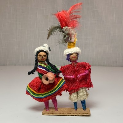 Vintage Peruvian Couple Doll