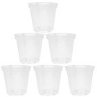 6 Pcs Transparent Orchid Pots with Drainage Holes for Healthy Growth