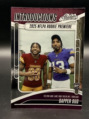 Dapper Duo 2025 Panini Absolute #I-TFN Introductions