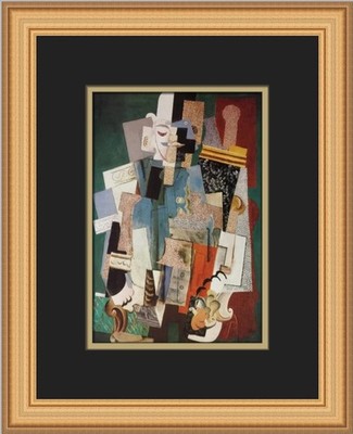 Pablo Picasso Man with a Pipe Custom Framed Print