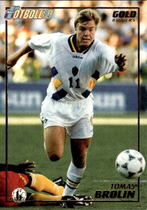 Card Fotboll 95 Panini 1995 # 6 Gold Diggers Tomas Brolin Svezia