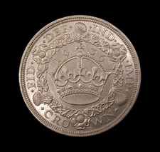 GEORGE V 1936 SILVER WREATH CROWN - EF