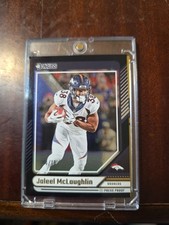 Denver Broncos Jaleel McLaughlin /10 Black Press Proof SSP 2024 Panini-Donruss