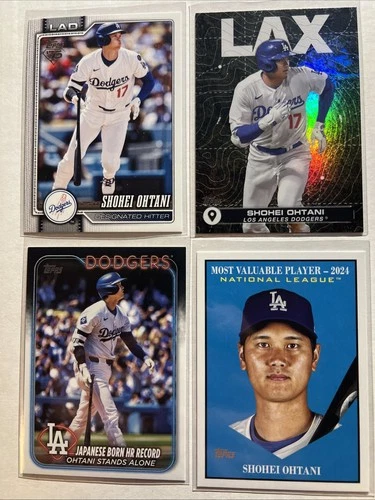 New ListingShohei Ohtani 4 Topps Card Lot - Los Angeles Dodgers - MVP