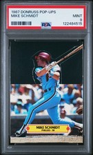 PSA 9 MINT 1987 DONRUSS POP-UPS MIKE SCHMIDT PHILLIES 84515 B163