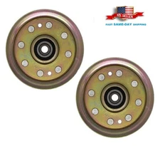 2 Flat Idler Pulley kit For Cub Cadet GT2186 GT2521 GT2523 GT2544 Idler Pulley