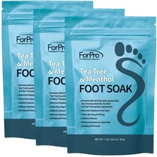 Tea Tree Oil & Menthol Foot Soak with Sea & Epsom Salt for Toenail Athletes F...