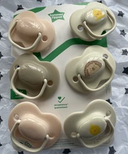 Tommee Tippee Anytime Pacifier, 0-6 Months, 6 Pack New