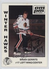 1986-87 AM/PM Portland Winter Hawks Brian Gerrits #17 05v0