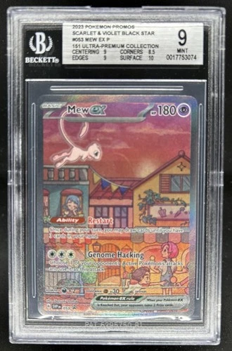 2023-25 Pokemon SV Black Star Promos Mew ex #053 BGS 9
