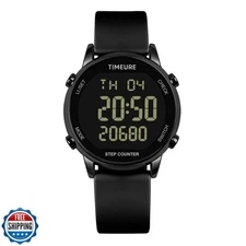 TIMEURE Pedometer Watch for Women, Step Counter for Walking No Ap