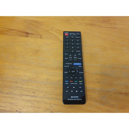 Sharp RRMCG1019MPPZ Fernbedienung schwarz kabellos für PN-HW431, PN-HW501 Monitor
