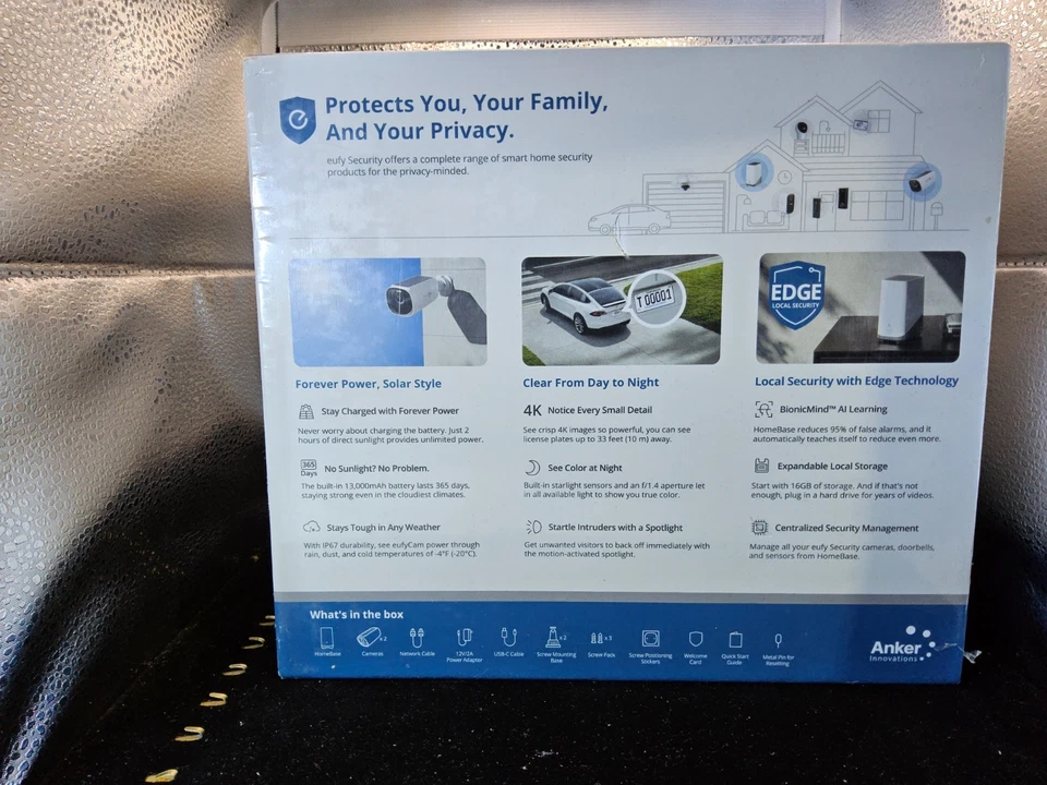 Eufy Security Eufycam3 T88711W1 Wireless 4K 2-Pack Surveillance Camera - Image 3 of 4