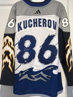 Nikita Kucherov SIGNED Tampa Bay Lightning Adidas Reverse Retro 2.0 Jersey Sz 52