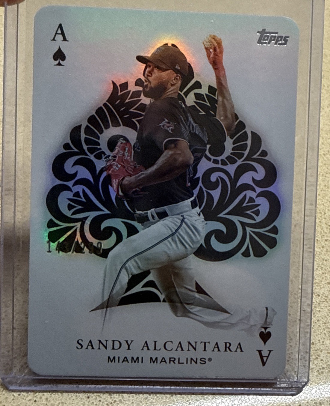 2023 Topps #AA-17 Sandy Alcantara All Aces Black #/299