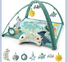 The Peanutshell 7-in-1 Activity Gym Play Mat for Baby Tummy Time Mat
