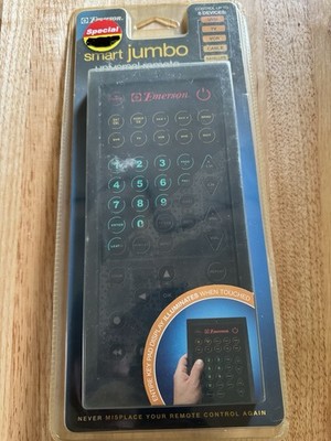 Emerson Smart Jumbo Universal Remote Control Luminescent Touch Pad 8 Devices