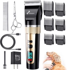 Gimars Professional 7000rpm Low Noise 55db Cordless Rechargeable Dog Gold 