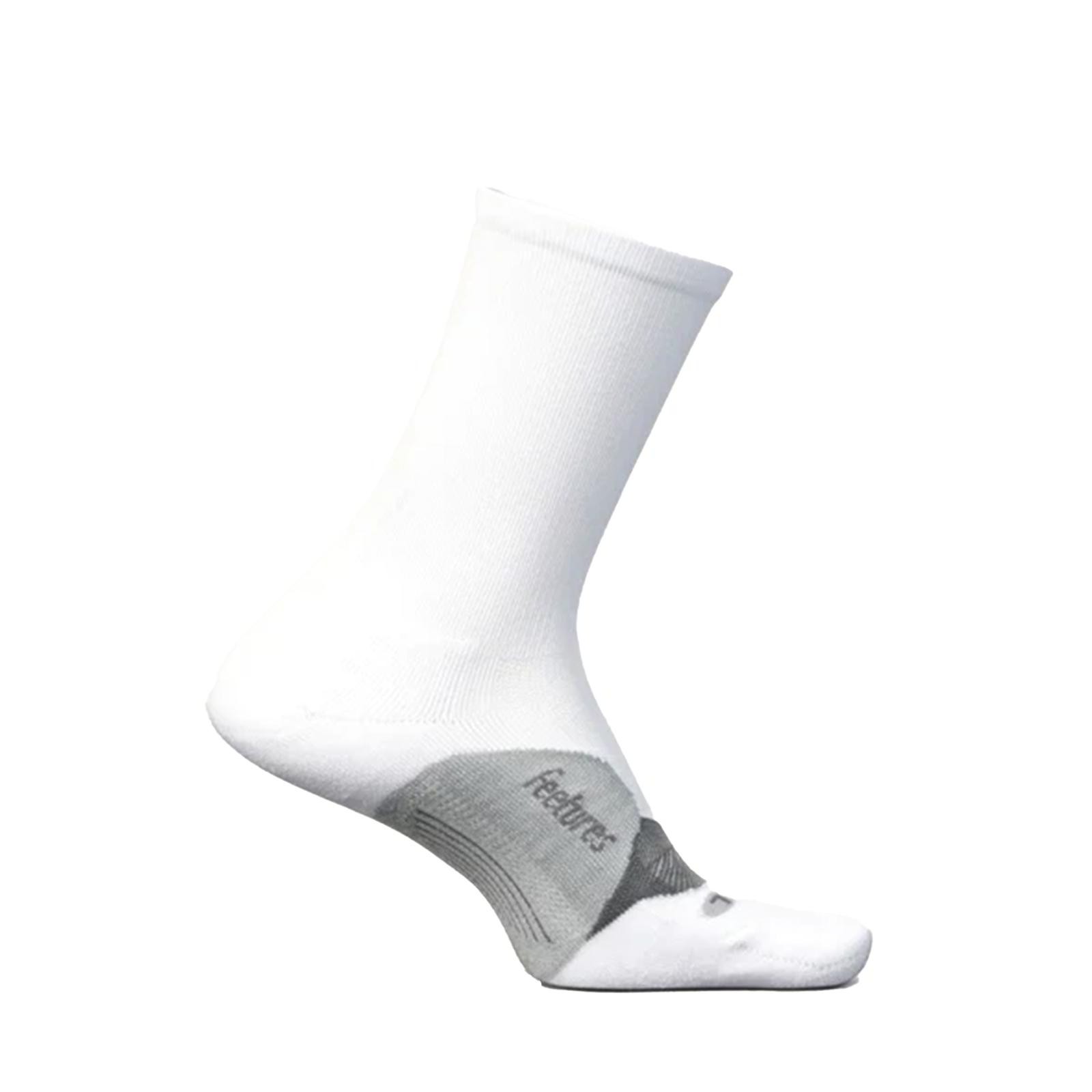 Feetures Elite Light Cushion Mini Crew in White