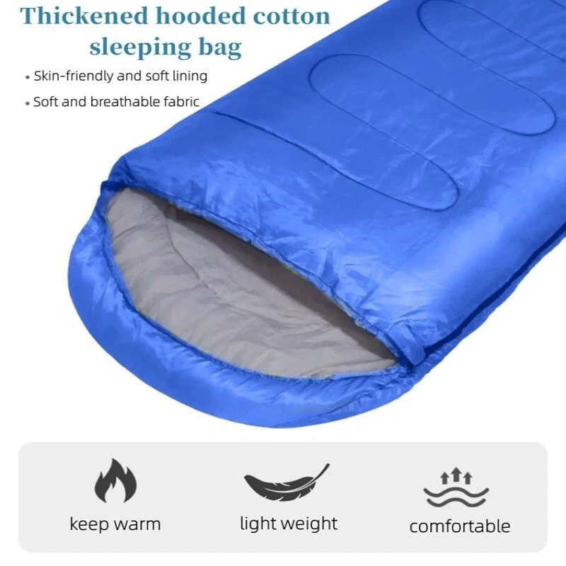 Thick Adult Cold Weather Sleeping Bag For Big & Tall Waterproof Winter Bags - Image 3 of 4