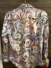 6 Individual Robert Graham Long Sleeve Medium Shirts Together.