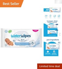 Dermatologist Approved Sensitive Baby Wipes - Gentle Care for Infants, 60 Count