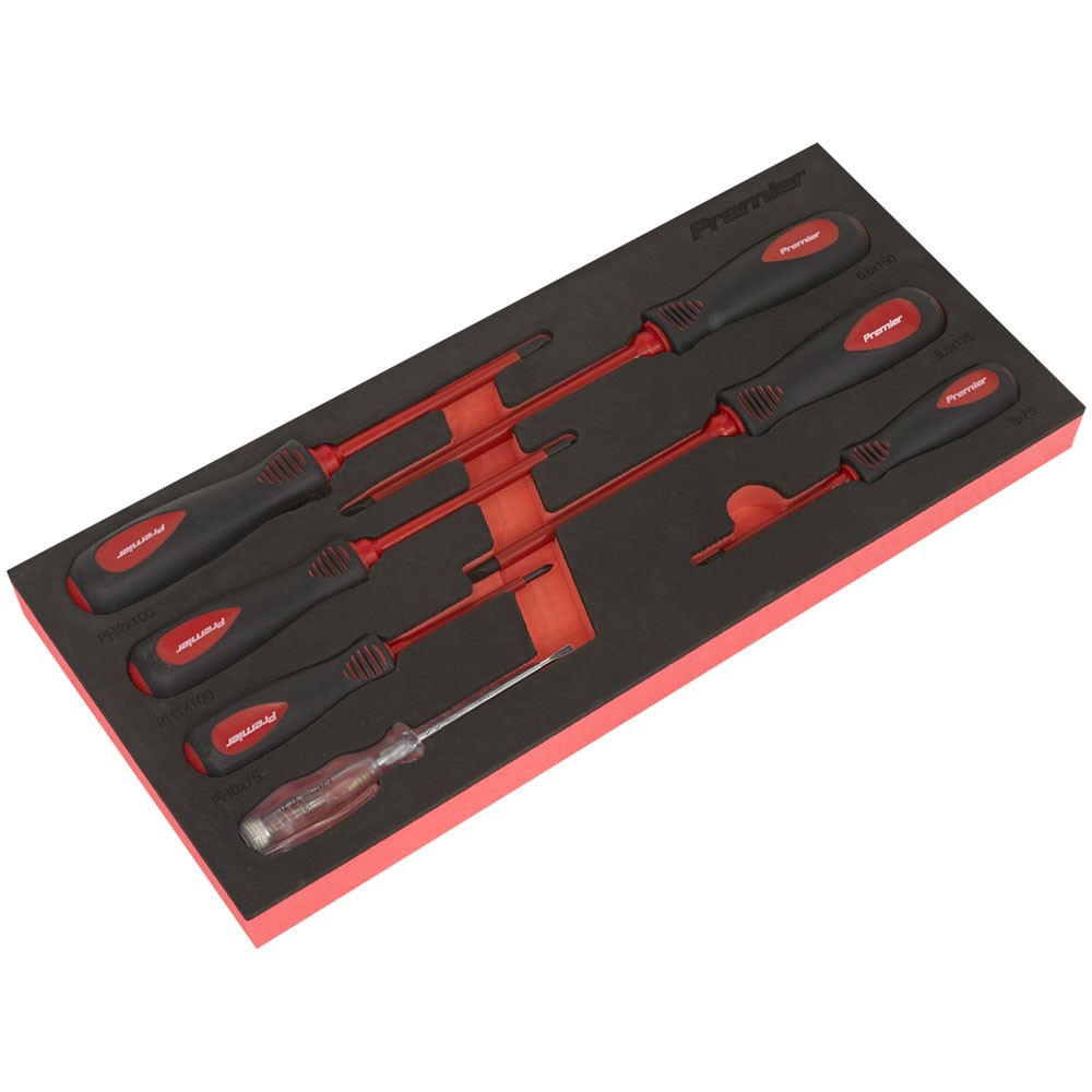 Sealey Premier Screwdriver Set 7pc - VDE Approved