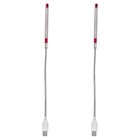  2 Pieces Tastaturbeleuchtung Büro Tragbares USB-LED-Licht Schreibtischlampe Mit