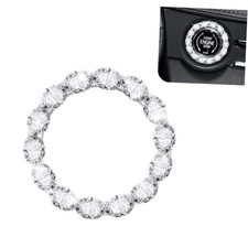Car Bling Push Start Button Cover, Crystal Rhinestone Engine Start Stop Ring