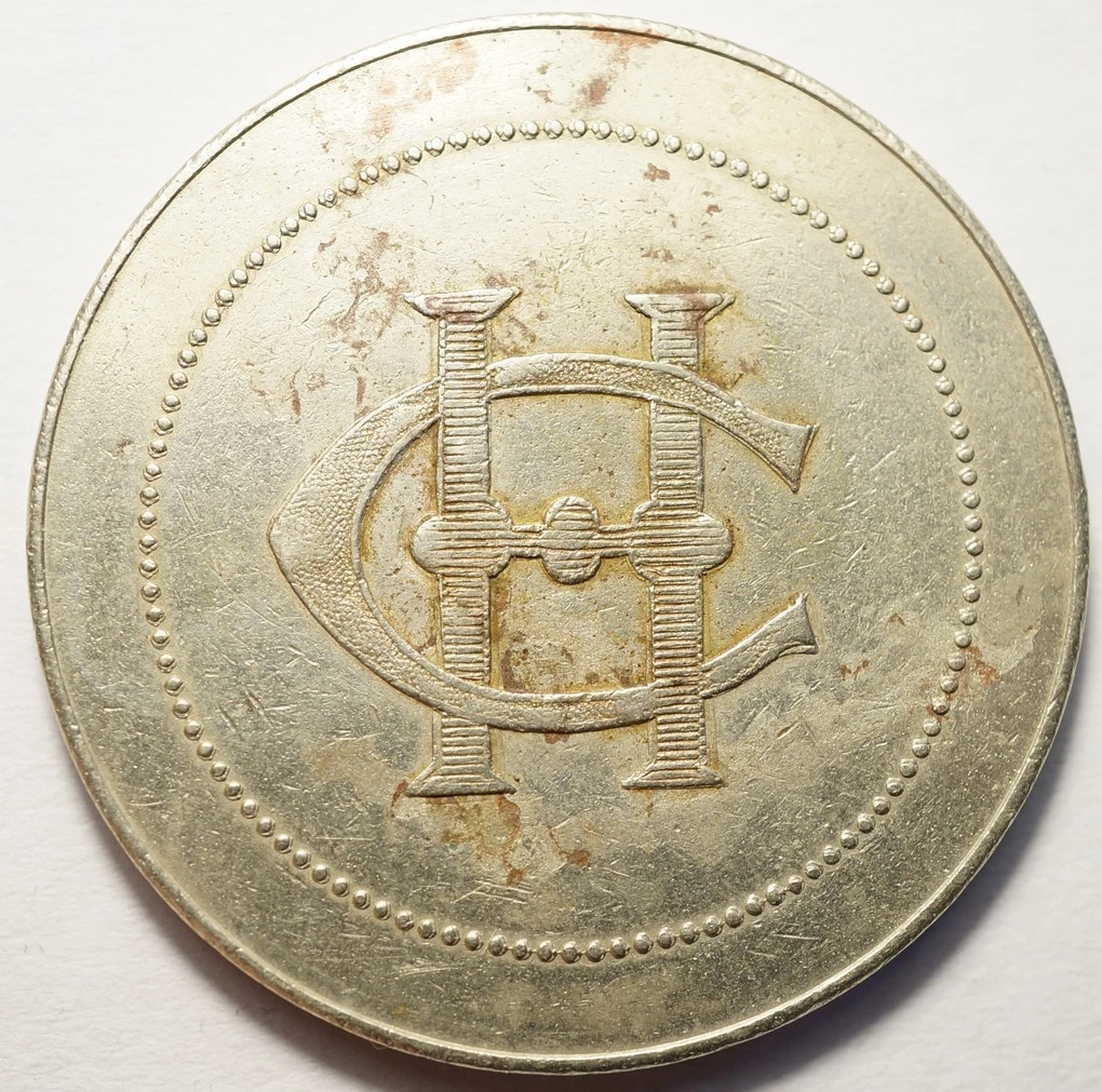 Jeton Nécessité 30 Centimes – Hôtel Excelsior Nancy – Maillechort – XXe