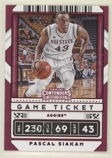 2020 Panini Contenders Draft Picks Variation Game Ticket Red Pascal Siakam 7iu