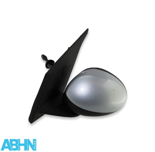 Toyota Aygo Citroen C1 107 Mk1 (05-14) Manual Left Door Mirror Metallic Silver