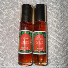 NEMAT PATCHOULI FRAGRANCE OIL LOT OF (2) 1/3 OZ EA. CERTIFIED VEGAN ALCOHOL FREE