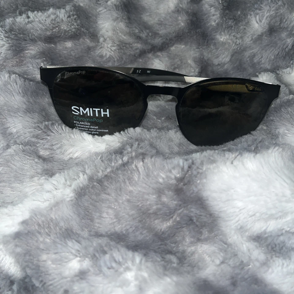 Smith Optics EASTBANK METAL Matte Black ChromaPop POLARIZED Grey Green Sunglass - Image 2 of 4