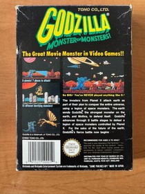 Godzilla Monster of Monsters Nintendo NES - PAL UKV Boxed Complete CIB