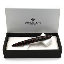 Pluma Estilográfica Diplomat Elox Edición Anillo Naranja B Nueva en Caja Excelente Estado