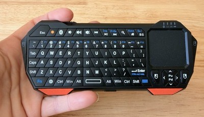 Fosmon 23022KB Mini Bluetooth Keyboard Touchpad Backlit Wireless Controller