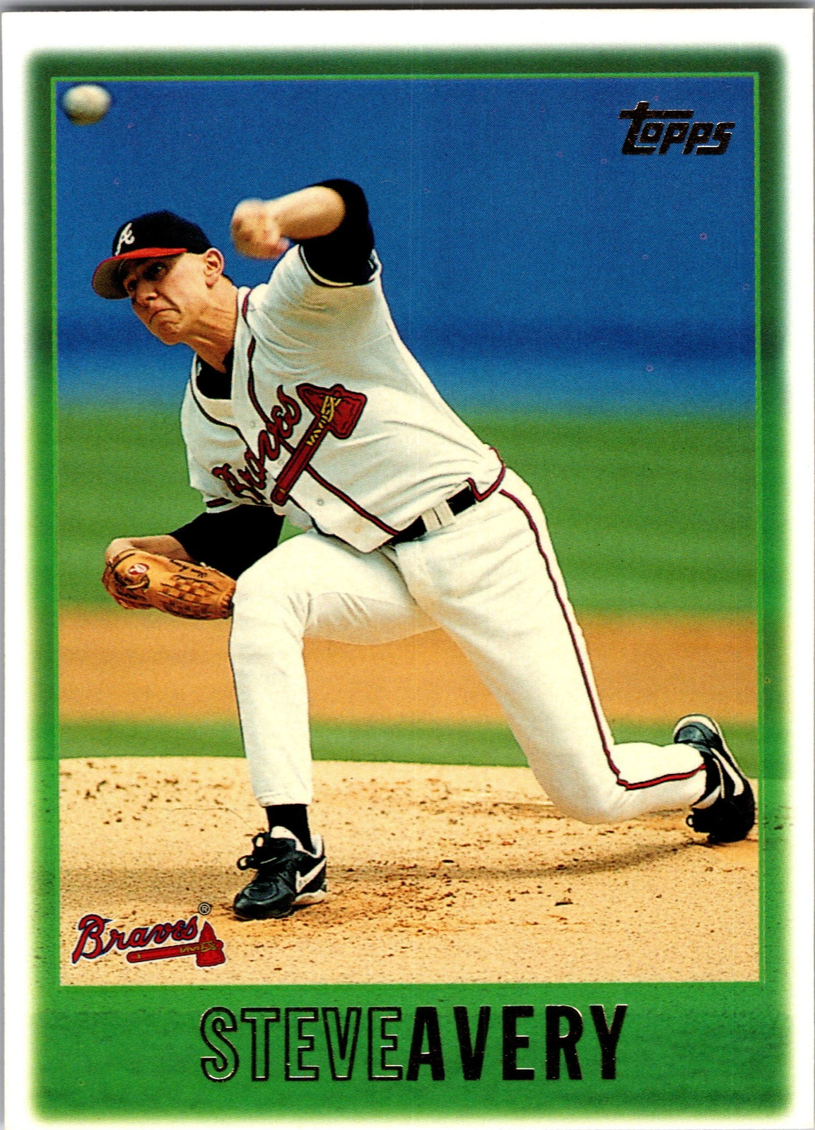 1997 Steve Avery Topps #11 Atlanta Braves Baseball LP
