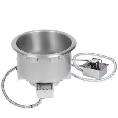 NEW Hatco HWB-11QTD 11 Qt Drop-In Round Heated Soup Well w/ Drain 120V